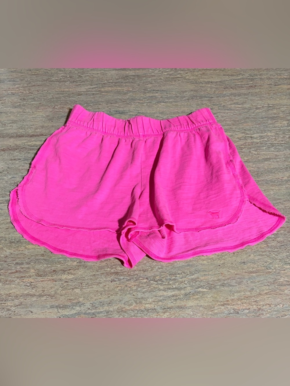 NWOT PINK Victoria’s Secret Neon Pink Elastic-Waist Casual Shorts